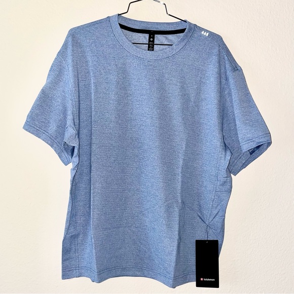 FINAL RESTOCK! Mens Lululemon DENIM RELAXED FIT TRAIN SS, MSRP $78 - Picture 2 of 6